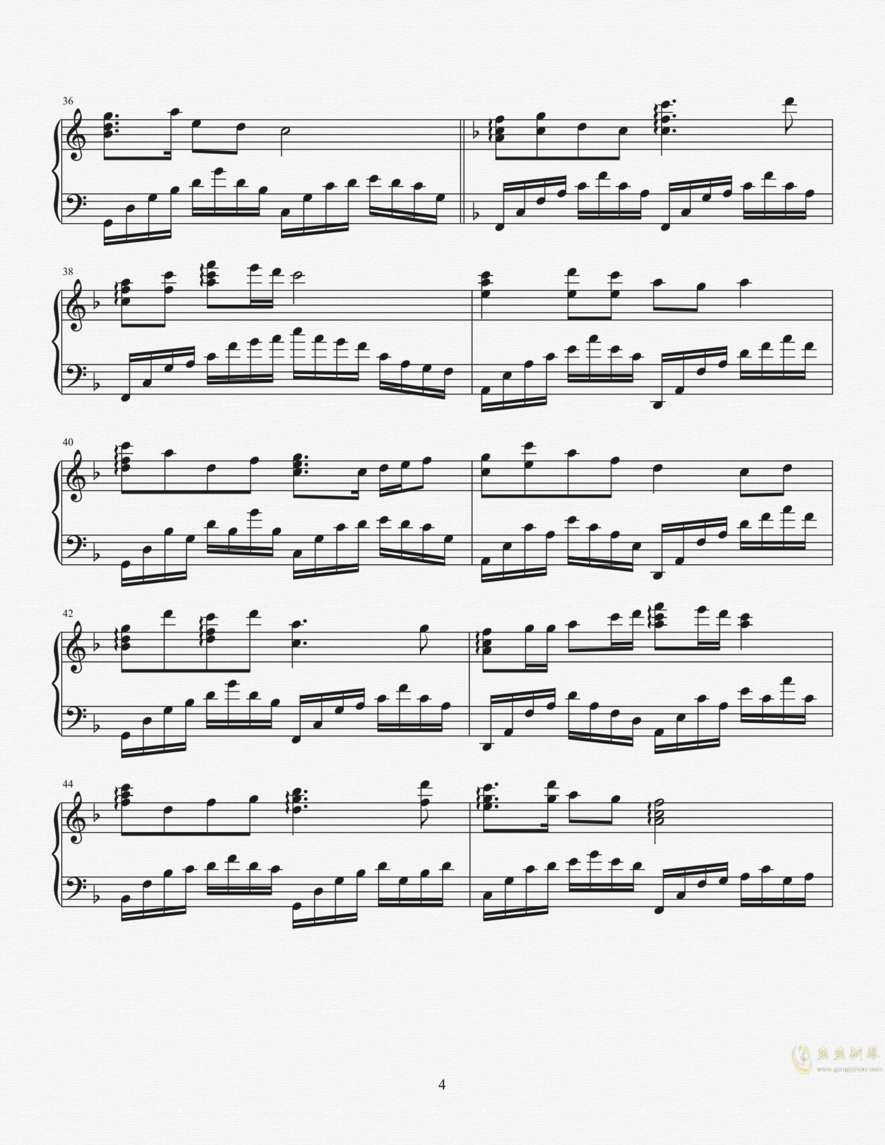 一条大河钢琴谱-刘炽-完美独奏版-我的祖国-上甘岭插曲-琴艺谱