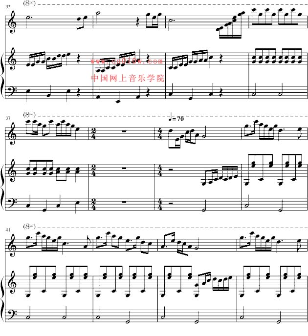 钢琴曲谱扬鞭催马运粮忙三