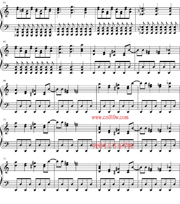 钢琴曲谱最终鬼畜妹三
