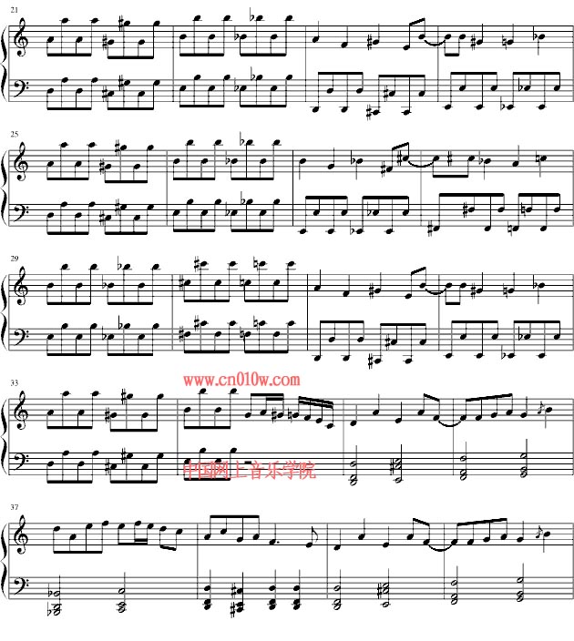 钢琴曲谱最终鬼畜妹一