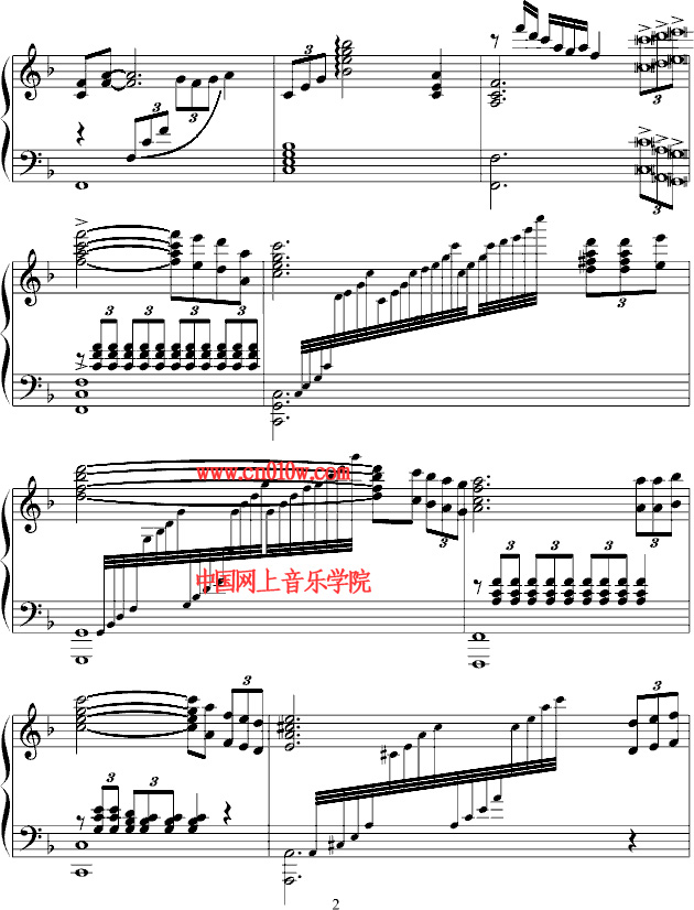 我爱你中国钢琴曲谱一 钢琴曲谱我爱你中国一下载 简谱下载 五线谱