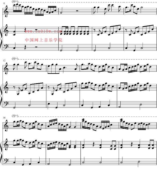 钢琴曲谱扬鞭催马运粮忙一