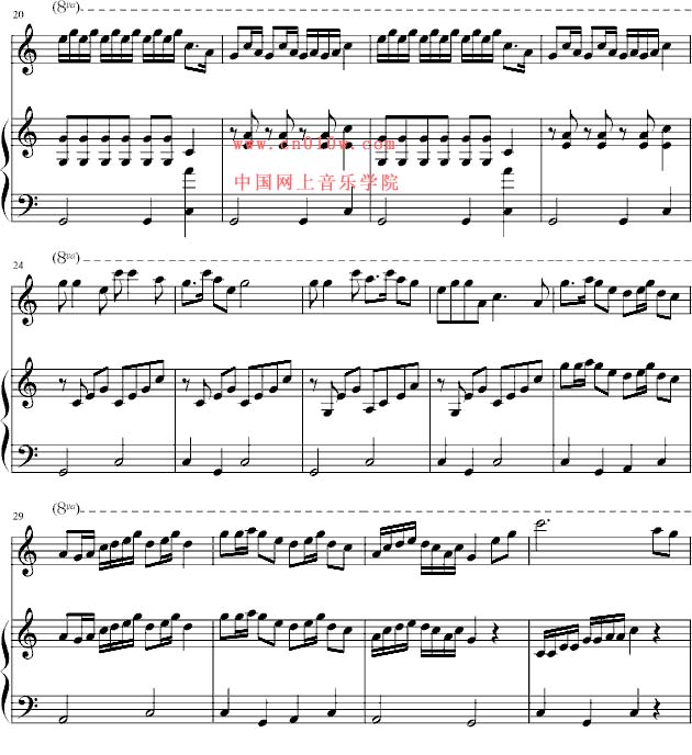 钢琴曲谱扬鞭催马运粮忙二下载 简谱下载 五线谱下载 曲谱网 曲谱大全