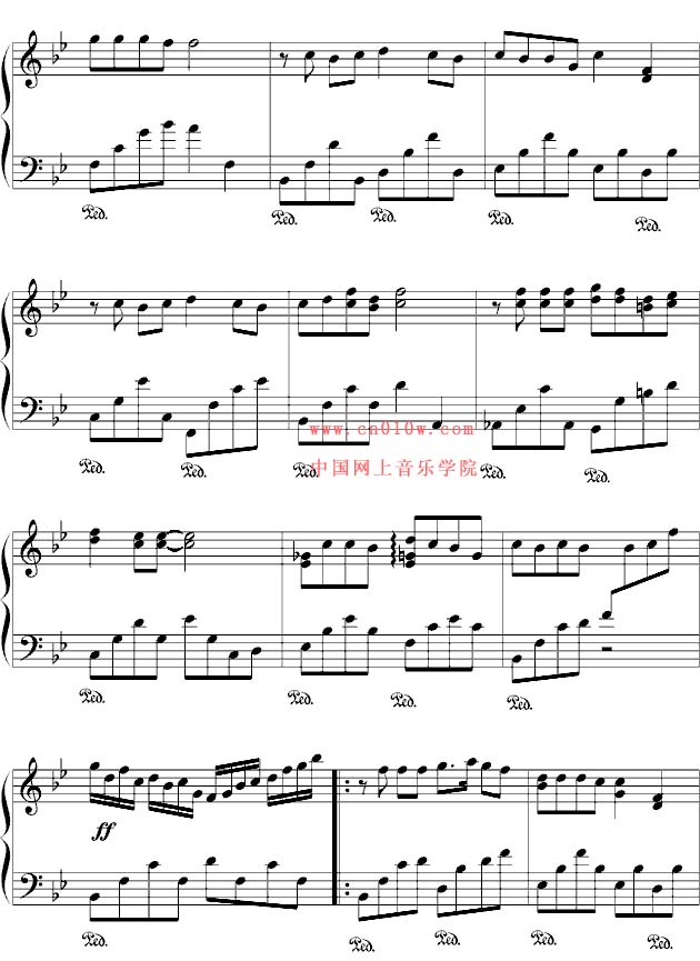 东风破钢琴曲谱一 钢琴曲谱东风破一下载 简谱下载 五线谱下载 曲谱网