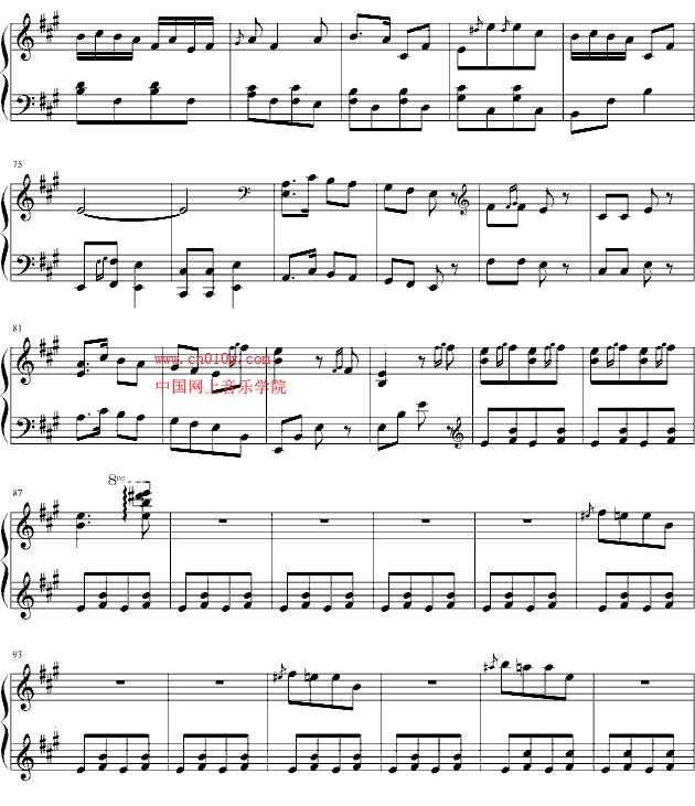 快乐的福音鸟歌谱-钢琴曲谱百鸟朝凤三