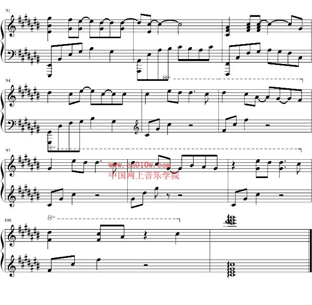 钢琴曲谱你不知道的事六