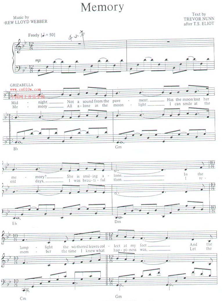 萨克斯曲谱回忆图片