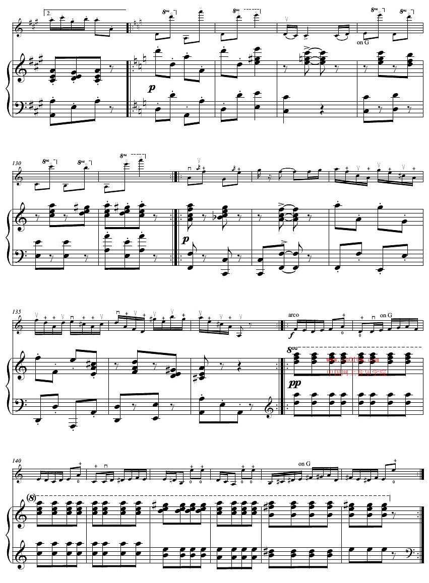 小提琴曲谱 流浪者之歌九 小提琴曲谱 流浪者之歌九下载 简谱下载