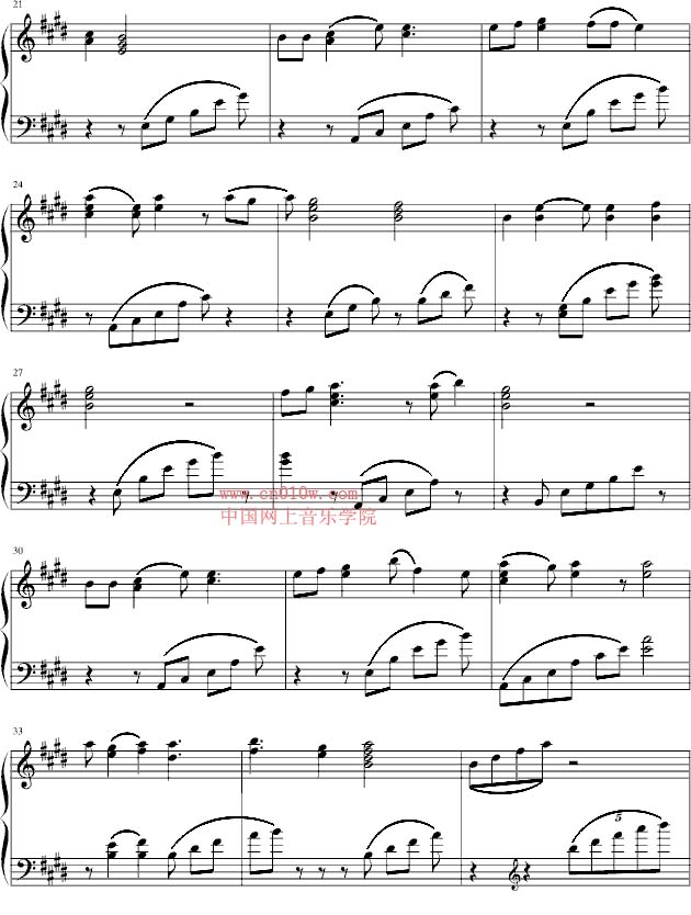 伴奏音乐 曲谱下载 >> 钢琴曲谱爱的翅膀一 2011-10-18 18:20:01&