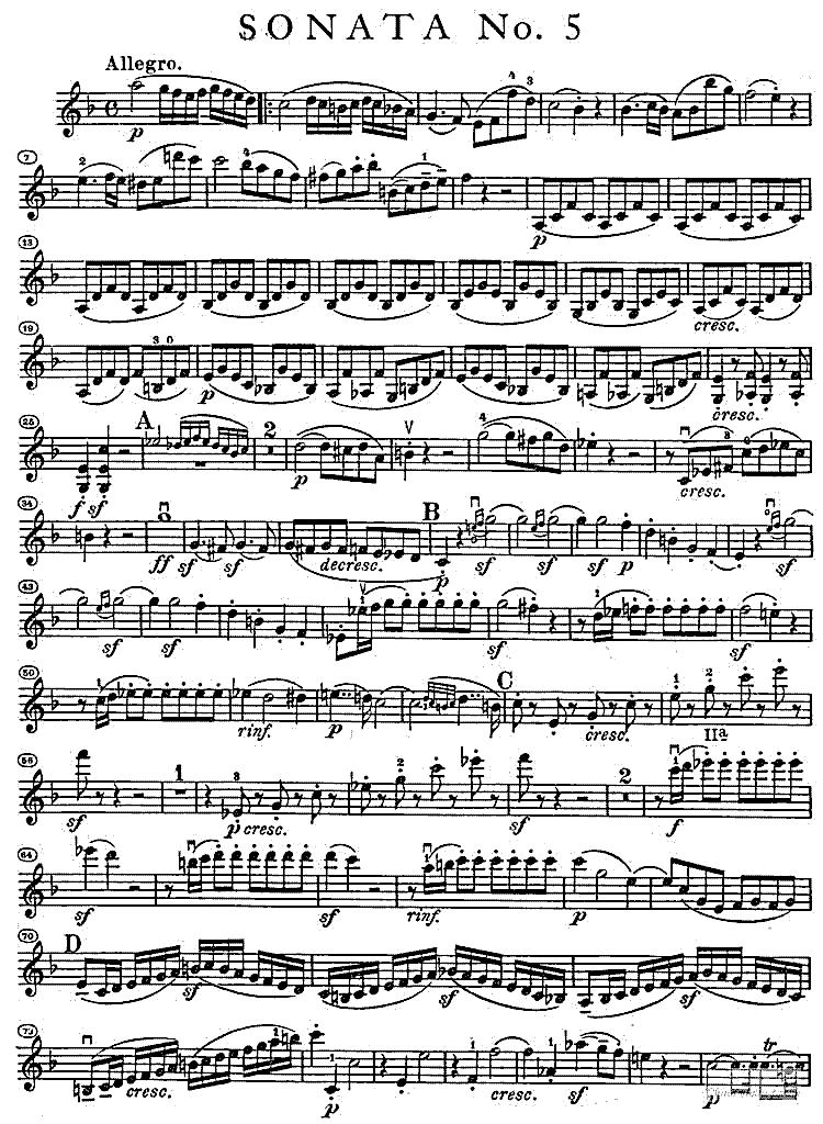 春天(小提琴曲谱) 春天(小提琴曲谱)曲谱下载 简