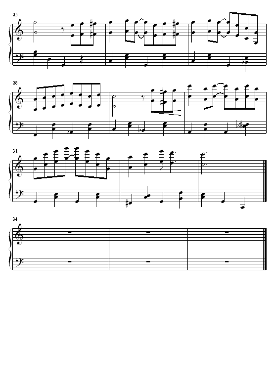钢琴曲谱 刺激3 -刺激3 刺激3曲谱下载