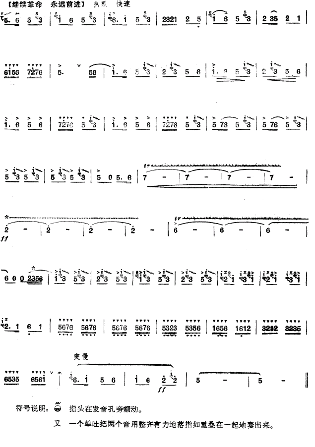 笛簘曲谱 枣园春色 笛簘曲谱 枣园春色3下载 简谱下载 五线谱下载