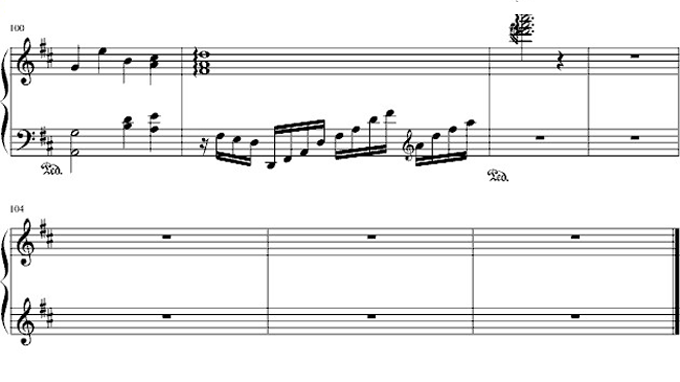 钢琴曲谱 和你一样7