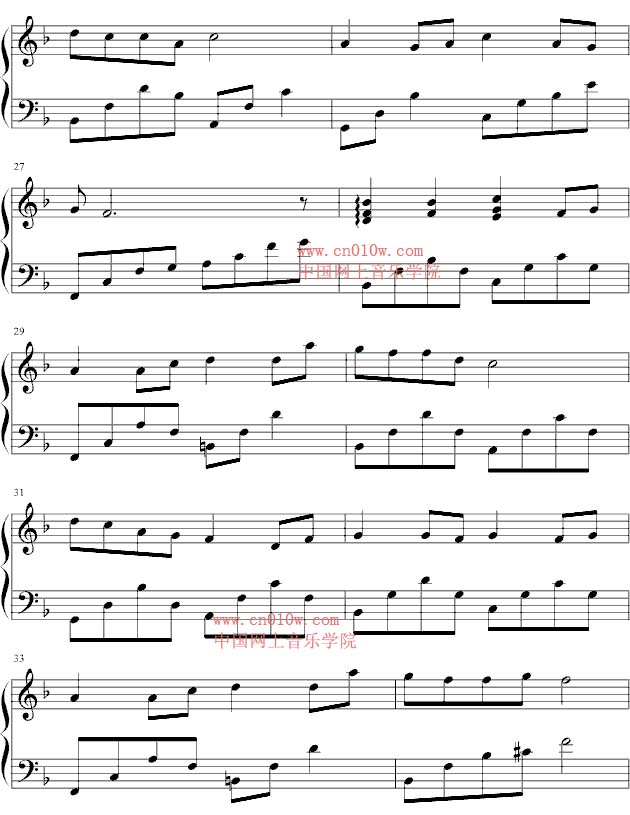 菊花台钢琴曲谱二钢琴曲谱菊花台二下载简谱下载&nbsp
